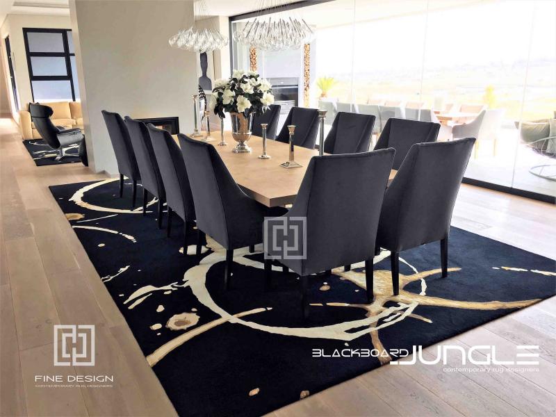 Black_and_cream_dining_room_rug