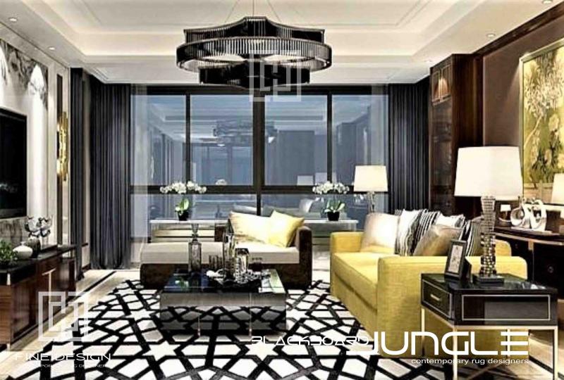 Opulent_black_and_white_lounge_rug